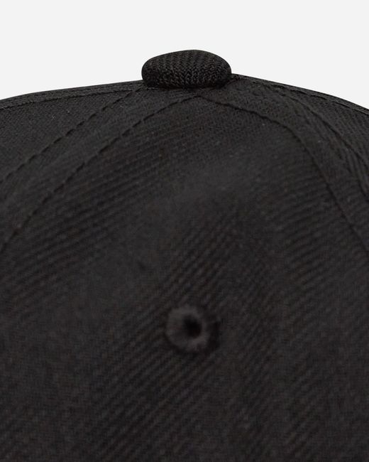 Anything Black Speedball Logo Flat Brim Hat for men