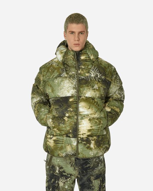 Nike Green Acg Therma-Fit Adv Lunar Lake Puffer Jacket Oil / Medium for men