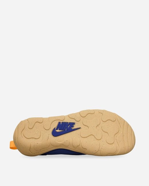 Nike Blue Aqua Turf Sneakers Deep Night / Laser Orange for men