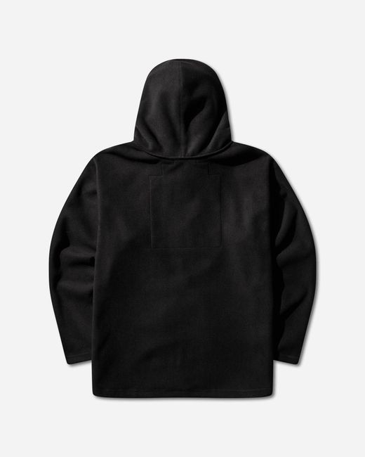 Cav Empt Black Men S Attached Hood Zip Up Fleece Jacket for men