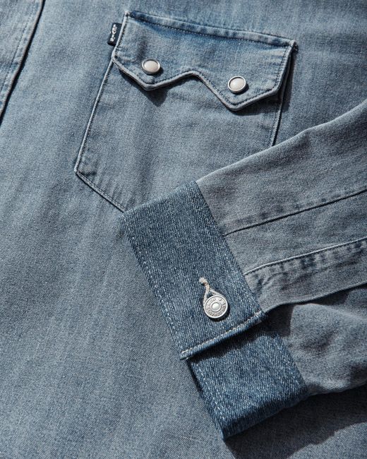 Levi's Blue S Tab Customized Sawtooth Jacket for men