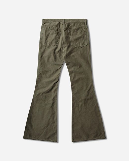 Junya Watanabe Green Men S Flared Bootcut Trousers Khaki for men