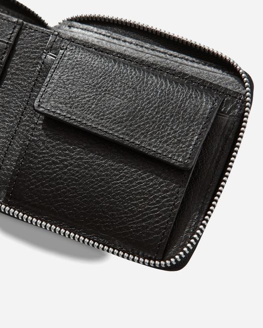 Neighborhood Black Leather Wallet for men