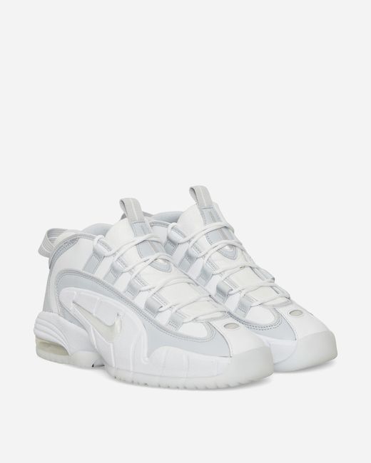 Nike White Air Max Penny Sneakers / Pure Platinum for men