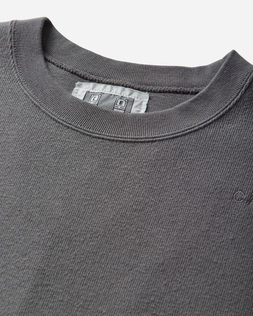 Cav Empt Gray S Dbl Knit Shortsleeve Crewneck Sweatshirt Khaki for men
