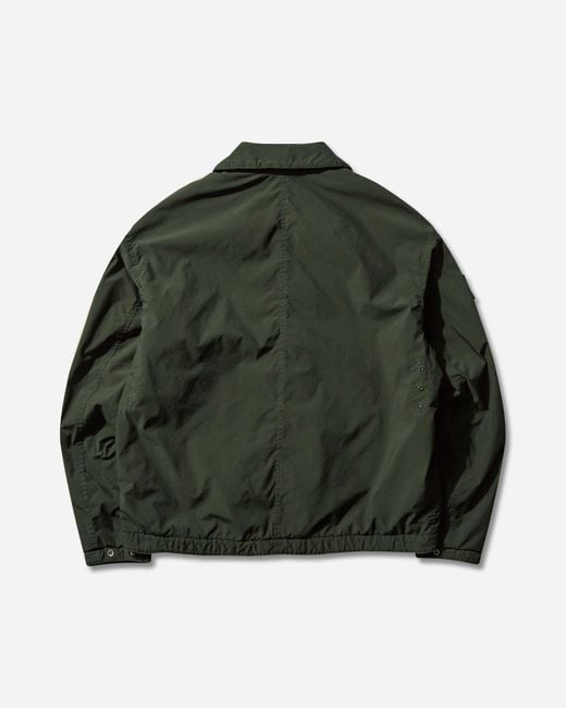 Stone Island Green Men S Light Compact Touch Poly-tc Coach Jacket