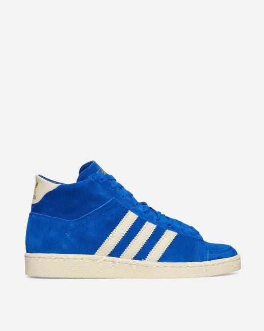 Adidas Blue Jabbar High-Top Sneakers Royal Cream for men