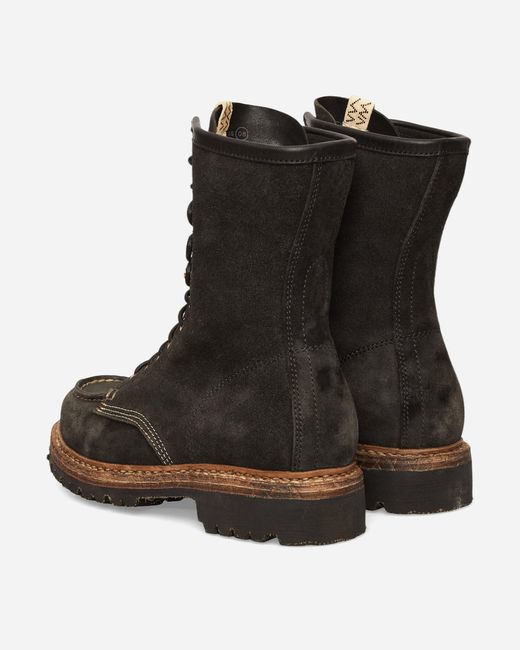 Visvim Black Scout Moc Boots-Folk for men
