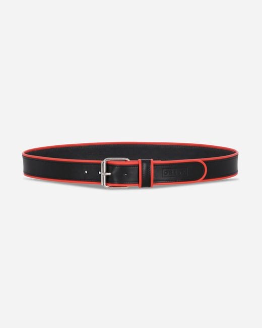 GR10K White Piping Leather Belt for men