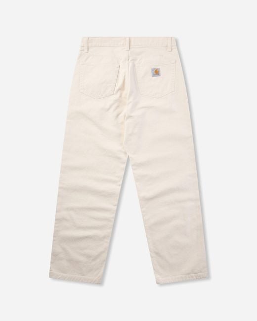 Carhartt White S Landon Pants Natural (Rinsed) for men