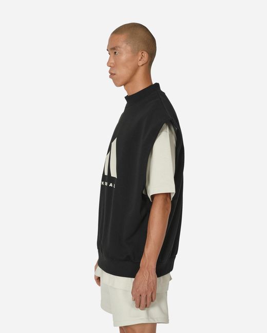 adidas Basketball Sleeveless Crewneck Sweatshirt Black / Talc for Men | Lyst