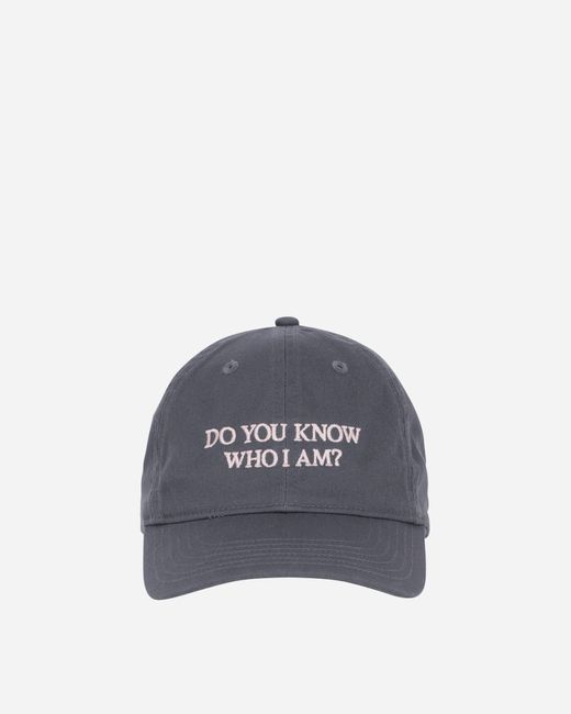 IDEA BOOK Blue Do You Know Who I Am? Hat Charcoal for men
