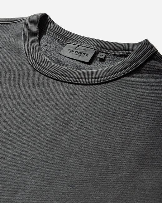 Carhartt Gray Torion Pocket Crewneck Sweatshirts (Grind Washed) for men