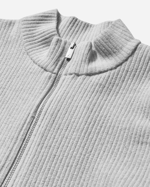 Nike Gray Women S Air Jordan Full-zip Knit Top Sail