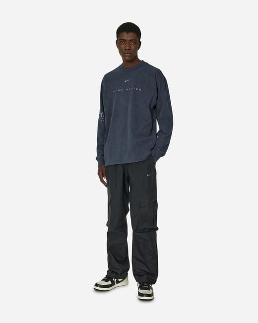 Nike Nocta 8k Peaks Longsleeve T-shirt Dark Obsidian in Blue Nike Nocta 8k Peaks Longsleeve T-shirt Dark Obsidian in Blue