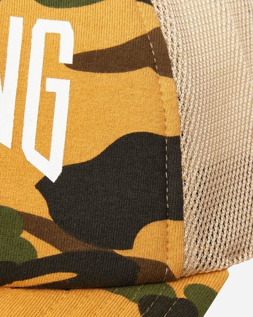 A Bathing Ape Natural 1St Camo Nyc Logo Mesh Cap for men