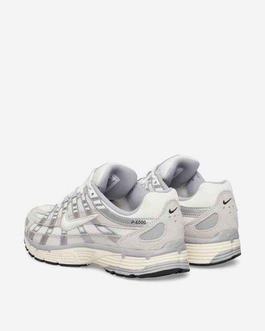 Nike White P-6000 Sneakers Light Bone / Pale Ivory for men