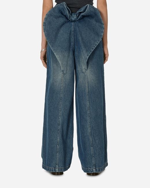 MARRKNULL Blue Bowknot Jeans