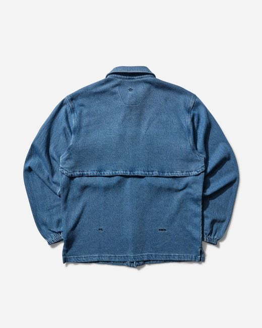 【Nike x Drake Nocta】Opal Lily Pad Denim Shirt French Blue Lily Pad Denim Shirt | NOCTA