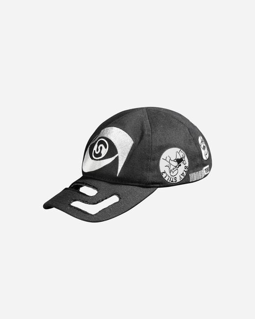 Stills Black Cut-Out Embroidered Cap for men
