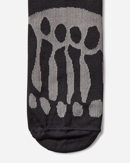 Roa Black Bones Logo Q-skin Technical Crew Socks for men