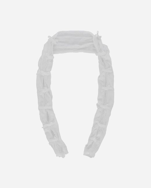 Nodress White S Velvet Bow Lace Oversleeves