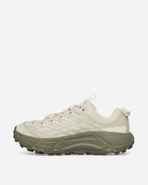 Hoka One One Natural Mafate Three2 Sneakers Oat Milk Eucalyptus for men