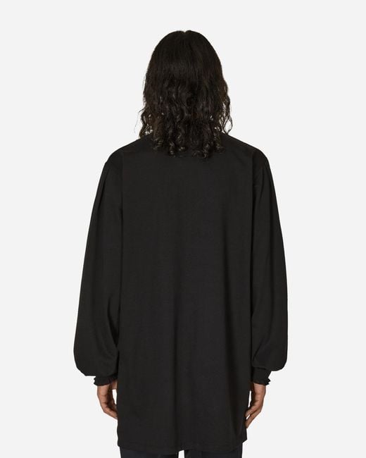 Random Identities Black Ruffle Longsleeve Dress for men