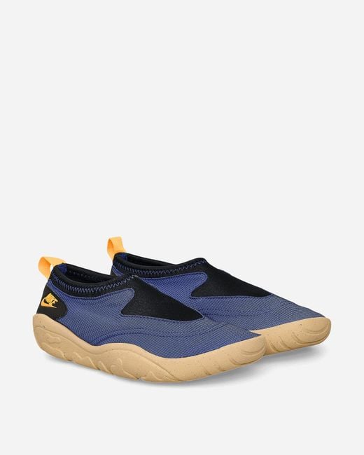Nike Blue Aqua Turf Sneakers Deep Night / Laser Orange for men