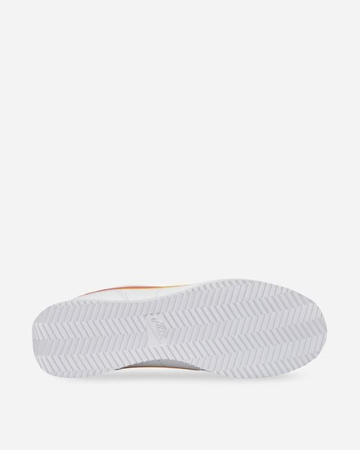 Nike Cortez Sneakers White / Campfire Orange for Men | Lyst