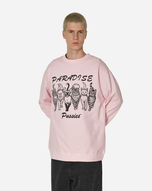 Paradis3 Pink Paradise Pussies Crewneck Sweatshirt for men