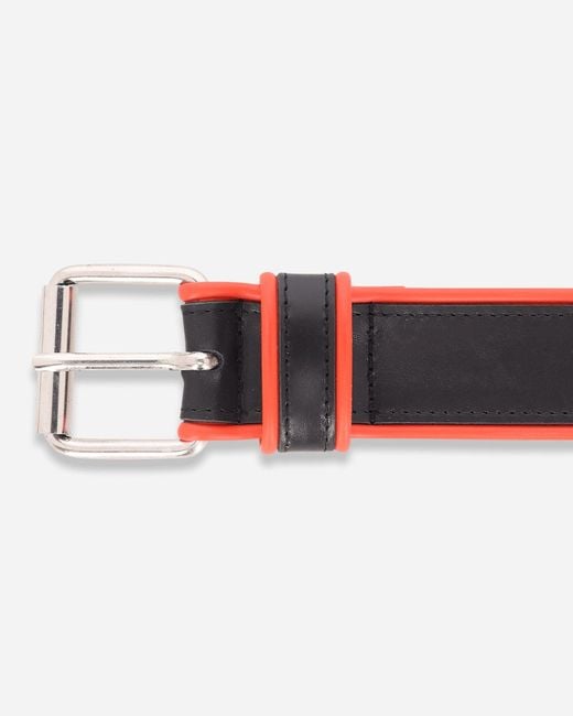 GR10K White Piping Leather Belt for men