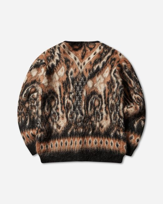 Needles Black Men S Paisley Mohair Cardigan for men