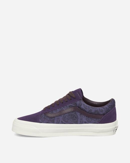 Vans Blue Premium Old Skool Gothic Sneakers Grape for men