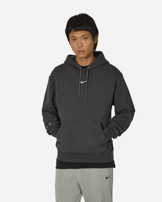 Nike Black Nocta Fleece Hoodie Anthracite for men
