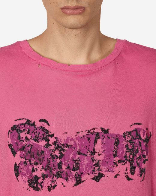 ERL Pink Printed Light Jersey Longsleeve T-shirt Fuchsia for men