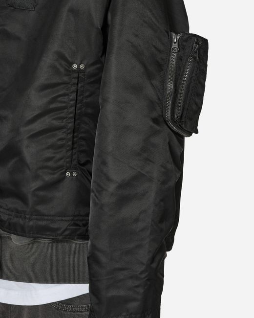 UNAFFECTED Black Flight Jacket for men