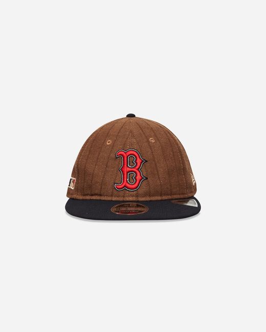 KTZ Boston Red Sox Three Looms X Mlb Wool Pinstripe 9fifty Cap Dark Brown for men