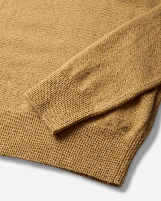 MM6 by Maison Margiela Natural Layered V-neck Sweater Mustard / Violet