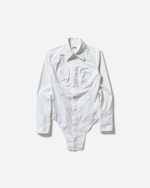 Jean Paul Gaultier White Women S Bodysuit Shirt