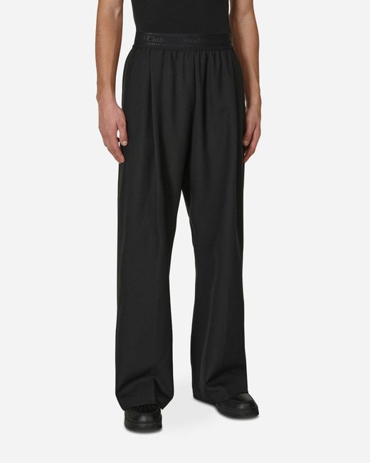 Stockholm Surfboard Club Pleated Trousers in Black for Men | Lyst