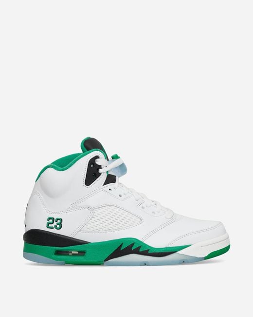 Nike Green S Air Jordan 5 Retro Sneakers Lucky for men