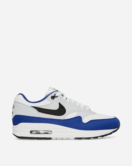Nike Air Max 1 Sneakers White / Deep Royal Blue for Men | Lyst