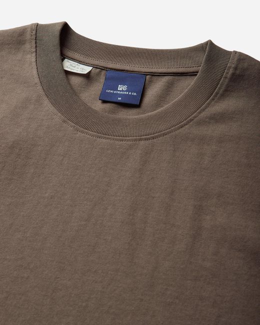 Levi's Brown S Tab Relaxed T-Shirt for men