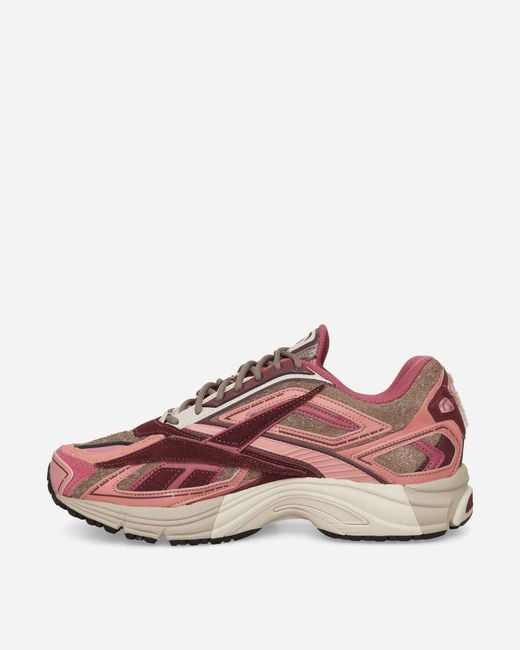 Reebok Pink Premier Road Ultra Sneakers Cherry Hairy Suede for men