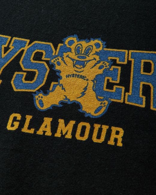 Hysteric Glamour Black Firebear College Sweatshirt for men