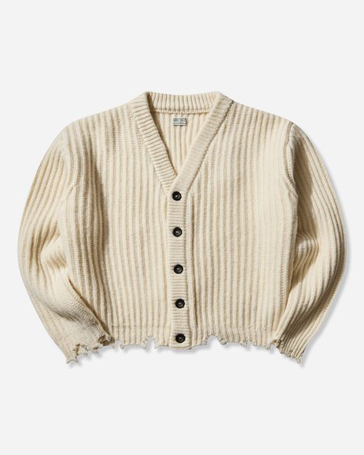 Guess Natural Women S Frayed Cardigan Warm Milk