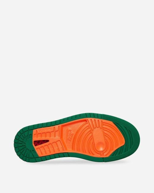 Nike Wmns Air Jordan 1 Zoom Air Cmft 2 Sneakers Pine Green / Orange Blaze for men