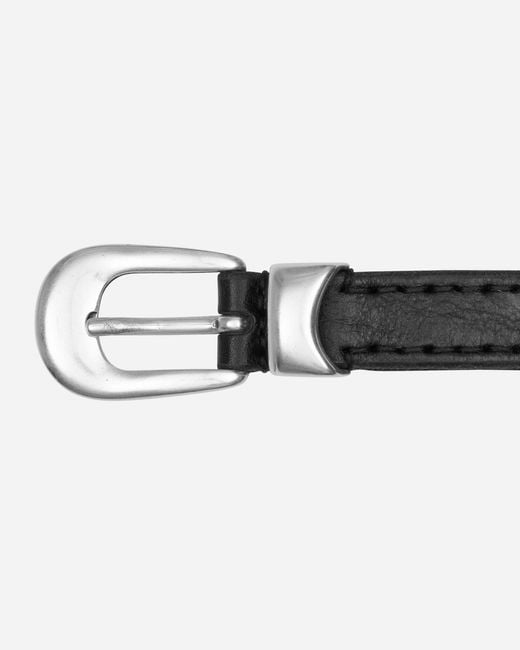 Our Legacy White 2Cm Leather Belt for men