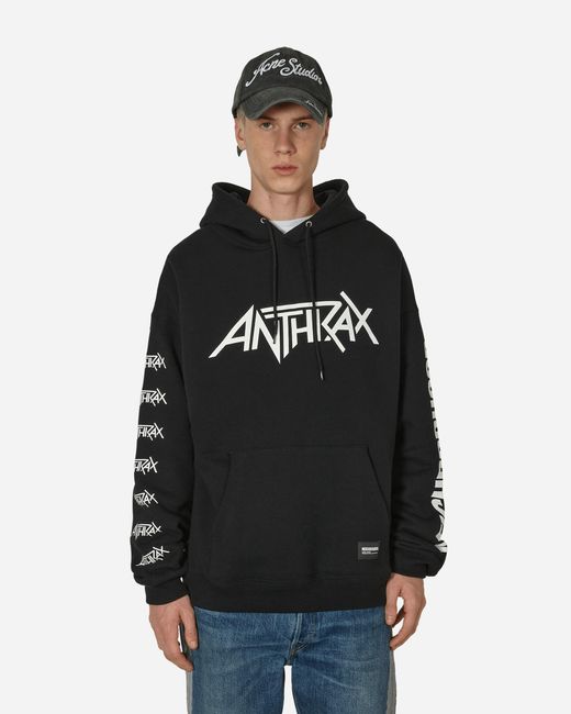 Neighborhood Black Anthrax Hooded Sweatshirt for men